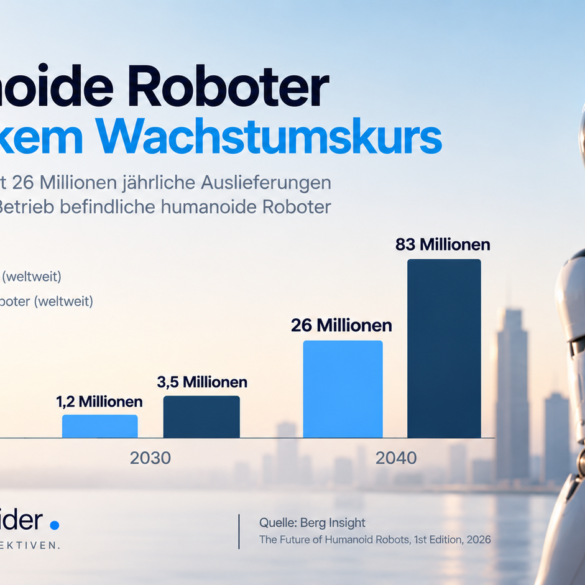 Berg-Insight-Prognose zum weltweiten Markt für humanoide Roboter bis 2040