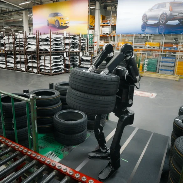 Humanoider Roboter Calvin-40 von Wandercraft bei Renault in Douai