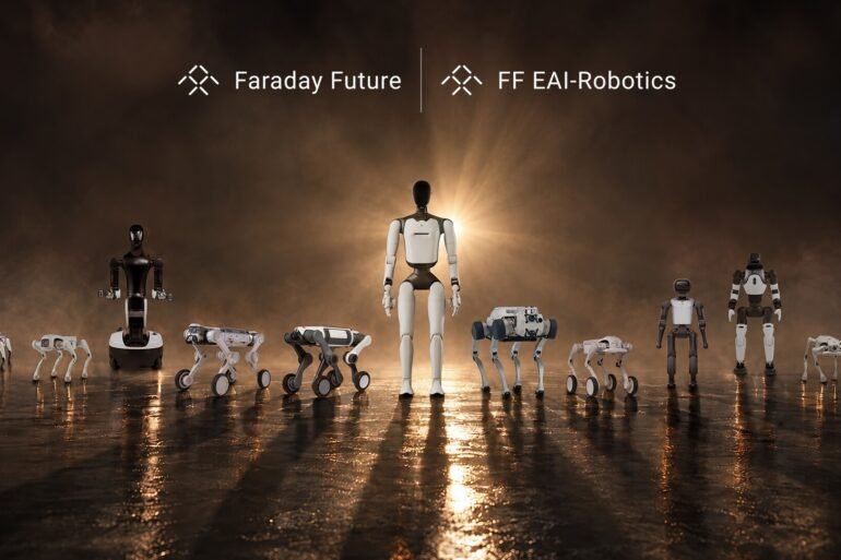 Neue Faraday Future EAI-Roboter mit humanoiden und spezialisierten Robotersystemen