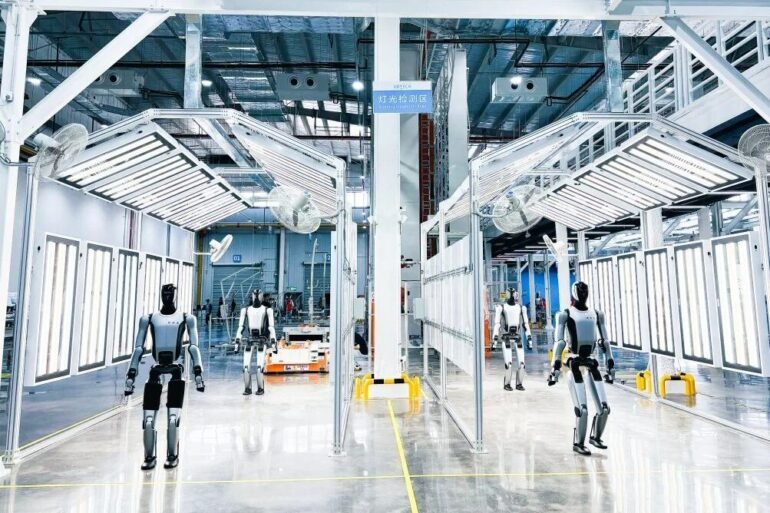 UBTECH Cruzr Roboter in der neuen Humanoiden-Fabrik in Liuzhou