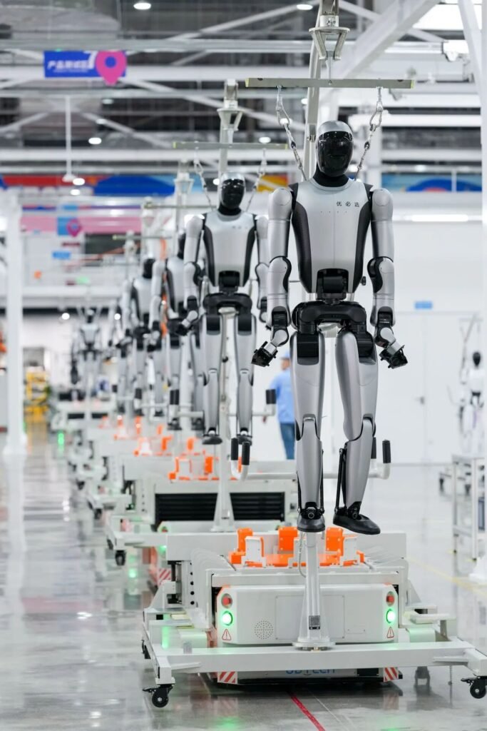 UBTECH Cruzr Roboter in der neuen Humanoiden-Fabrik in Liuzhou