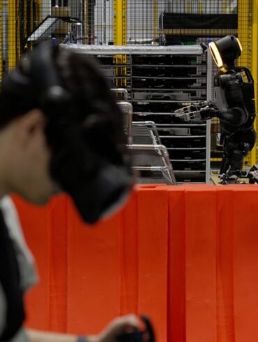 Boston Dynamics Atlas beim Training im Robotics Metaplant Application Center von Hyundai in Georgia