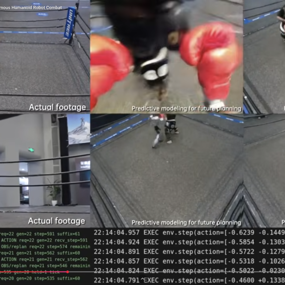 Unitree G1 beim autonomen Sparring mit UnifoLM-X2-1.0