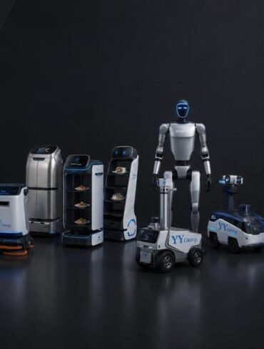 Vertreter von YYForce und Novotel/Mercure Singapore on Stevens bei der Unterzeichnung ihrer Robotik-Kooperation im Oktober 2026.
